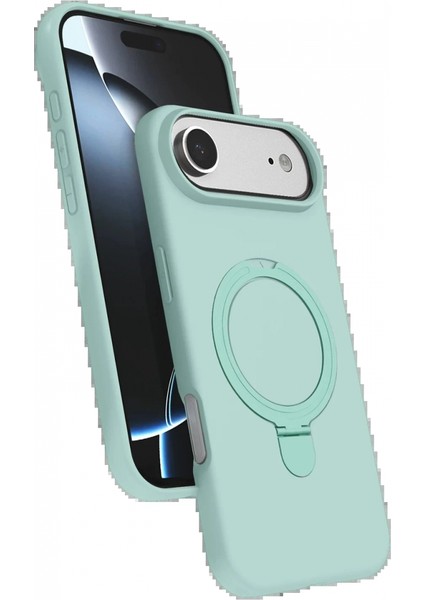Apple iPhone 17 Air Regal Magsafe Standlı Kapak - Su Yeşili