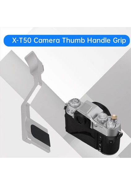 X-T50 Kamera Başparmak Tutma Kavrama Dahili Soğuk Ayakkabı Montajı ile Sıcak Ayakkabı Koruyor Fujifilm X-T50 B Için Rahat Kavrama (Yurt Dışından) indirimleri