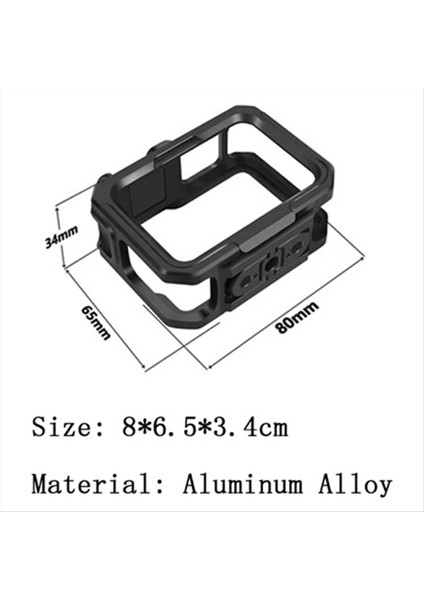 Gopro Için Tavşan Kafesi Kiti 12/13 Kafe Hızlı Serbest Bırakma Montajı Tam Koruyucu Çerçeve Kılıf Aksesuarları (Yurt Dışından) indirimleri