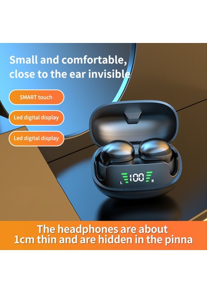 Mini Görünmez Uyku Kulaklıkları Bluetooth 5.3 Hıfı Stereo Kulaklıklar Iş Için Mikrofonlu Düşük Gecikmeli Kablosuz Kulaklıklar, Müzik C (Yurt Dışından) indirimleri