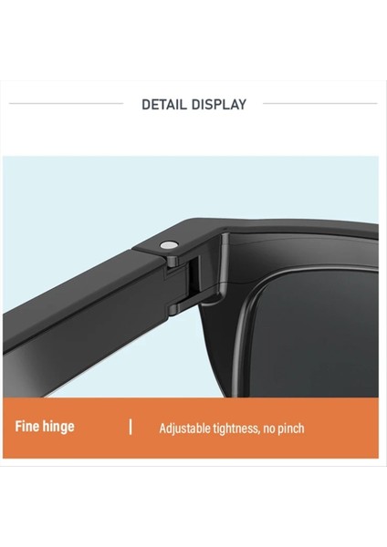 Yeni Akıllı Bluetooth V5.3 Güneş Gözlüğü Gözlükleri Açık Hava Spor Kulağı Hifi Siyah Teknoloji Anti-Touch Uv (Yurt Dışından) modelleri