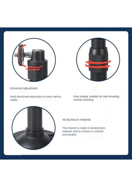 2x Evrensel Projektör Tavan Montajı Projektör Duvar Montajı Kamera Projektör Askı 360 ° Döner Projektör Tutucu M6 (Yurt Dışından) fiyatları