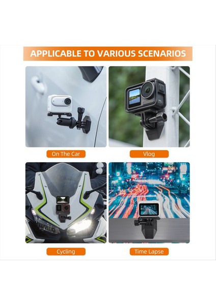 Osmo Cept Için Sunnylife Genişletme Braketi 3 INSTA360 Go3 Spor Kamera Taban Genişletme Adaptör Braketi (Yurt Dışından) modelleri