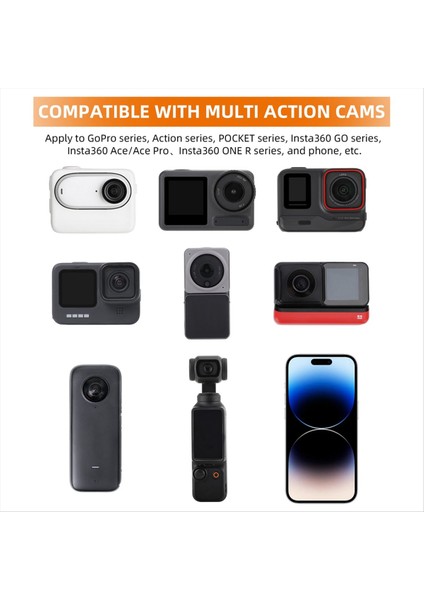 Osmo Cept Için Sunnylife Genişletme Braketi 3 INSTA360 Go3 Spor Kamera Taban Genişletme Adaptör Braketi (Yurt Dışından) fırsatları