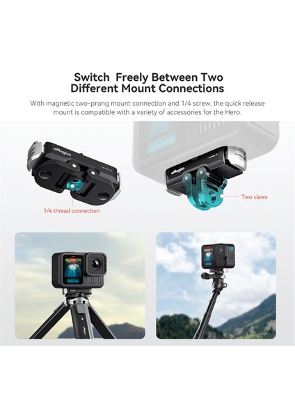 Amagısn Kamera Hızlı Başlatı Bağlanış Montaj Kamera Selfıe Çalışır Trıpod Adaptör Kazanabilir Kam Standını Gopro Kahraman 13 (Yurt Dışından)