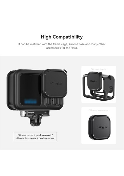 Amagısn Kamera Hızlı Başlatı Bağlanış Montaj Kamera Selfıe Çalışır Trıpod Adaptör Kazanabilir Kam Standını Gopro Kahraman 13 (Yurt Dışından) modelleri