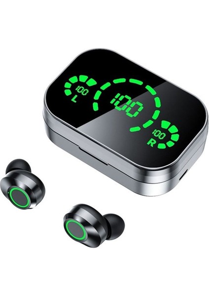 Tws 5.3 Bluetooth Kulaklık Kablosuz Kulaklık 9d Stereo Spor Su Geçirmez Kulaklıklar Kulaklıklar Mikrofonlu Şarj Kutusu (Yurt Dışından)