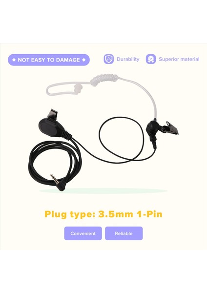 Yaesu Vertex Vx-3r Vx-5r Vx-8gr VX2R Için Fbı Akustik Tüp Kulaklık Mikrofonu (Yurt Dışından) indirimleri