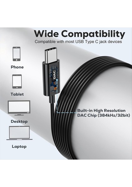 USB C Kulaklıklar Mikrofonlu Manyetik Kablolu Kulaklıklar, iPhone 15 Pro Max/samsung Galaxy S24 (Yurt Dışından) modelleri