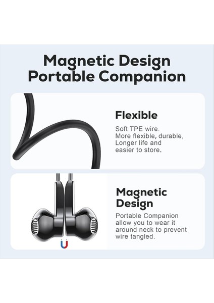 USB C Kulaklıklar Mikrofonlu Manyetik Kablolu Kulaklıklar, iPhone 15 Pro Max/samsung Galaxy S24 (Yurt Dışından) fırsatları