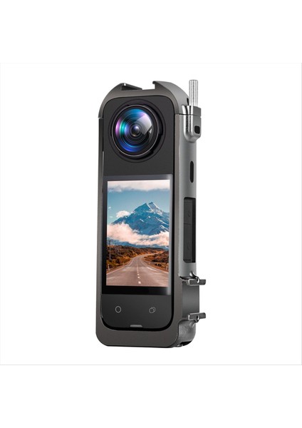 Soğuk Ayakkabı Tabanı ve Tripod Adaptörü ile INSTA360 X4 Metal Kafes Muhafazası Için Kamera Koruyucu Çerçeve (Yurt Dışından) modelleri