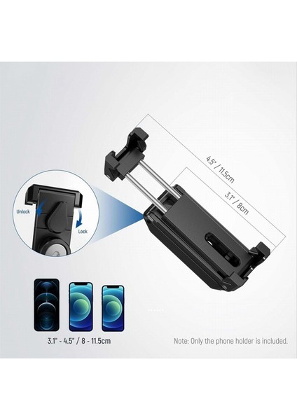 Mini Cep Katlanabilir Tripod Telefon Için Dikey Yatay Fotoğraf Genişleme Video Işık Mikrofon Fotoğrafçılık Vlog (Yurt Dışından) fiyatları