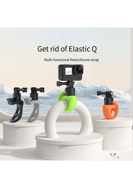 Telesin Eylem Kamera Montaj Silikon Ayarlanabilir Mini Esnek Braket Gopro INSTA360 Eylem Kamera Aksesuarları Siyah (Yurt Dışından) fiyatları