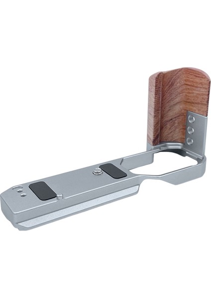 Nikon Zf Hızlı Bırakma L Plaka Ahşap Yan Sap Braketi Handgrip Dijital Kamera Tripod Aksesuarları Gümüş (Yurt Dışından)