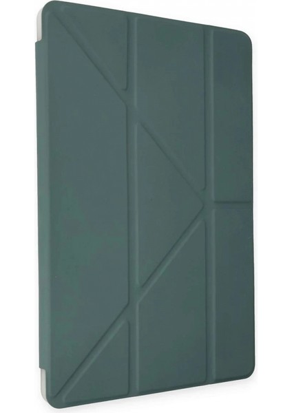 Samsung Galaxy T737 Tab S7 Fe 12.4 Kılıf Kalemlikli Mars Tablet Kılıfı - Koyu Yeşil fırsatları