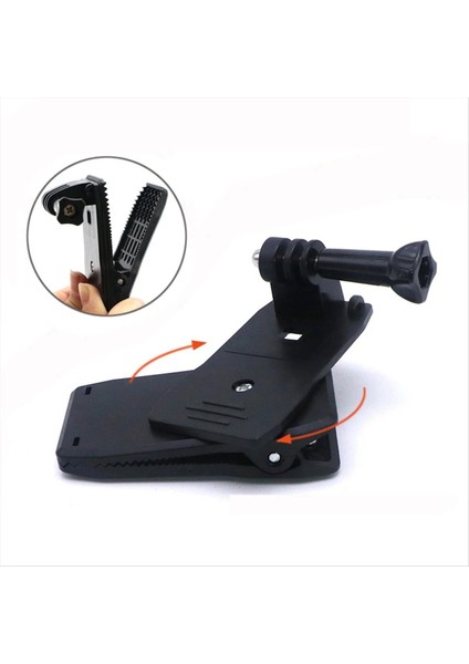 360 Döner Eylem Para Birimi Kamera Spor Kamera Hızlı Klips Sırt Çantası Kayış Monte Kelepçe Tutucu (Yurt Dışından) fırsatları