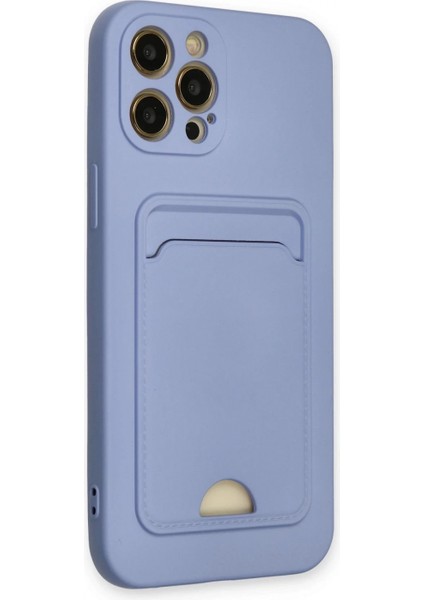 iPhone 12 Pro Max Kılıf Kelvin Kartvizitli Silikon - Lila modelleri