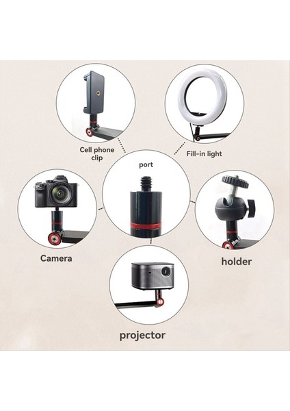 Kamera Gimbal Stand Alüminyum Alaşım Masaüstü Stand Masaüstü Projektör Braketi Kamera Canlı Akışı (Yurt Dışından) indirimleri