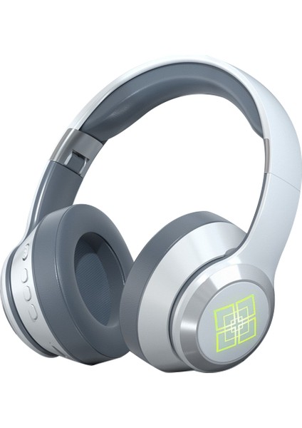 Kablosuz Bluetooth V5.2 Kulaklıklar Enc Gürültü Engelleme Kulaklıkları Katlanabilir Ayarlanabilir Genç Kulaklıklar Beyaz Mavi (Yurt Dışından)