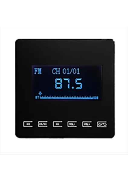 86 Bluetooth Mini Ev Arka Plan Müzik Sistemi, Fm Tf Siyah Için Duvara Bağlı Amplifikatör Touch Anahtarı ile Uyumludur (Yurt Dışından)