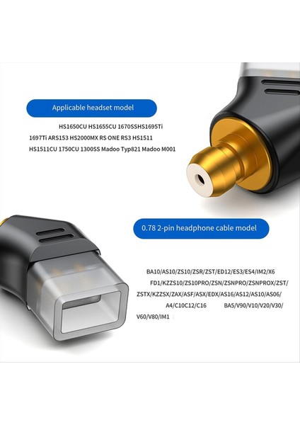 0.78 2pin Dişi Kulak Erkek Kulaklık Adaptörü Kulaklık Kulaklıklar Için Kulaklık Kulağı Pe/akoustün HS1650CU/HS1655CU/1670SS A (Yurt Dışından) fırsatları