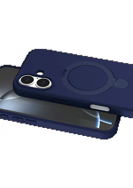 Apple iPhone 16 Regal Magsafe Standlı Kapak - Lacivert fiyatları