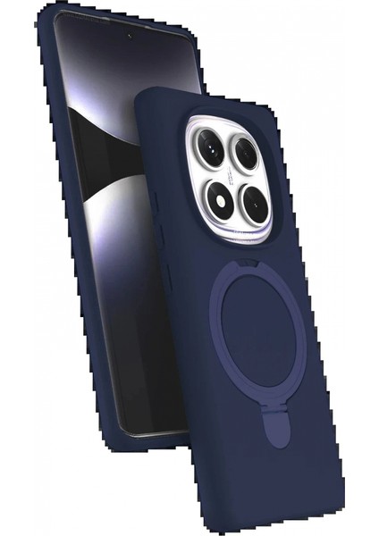 Xiaomi Redmi Note 14 Pro 5g Regal Magsafe Standlı Kapak - Lacivert