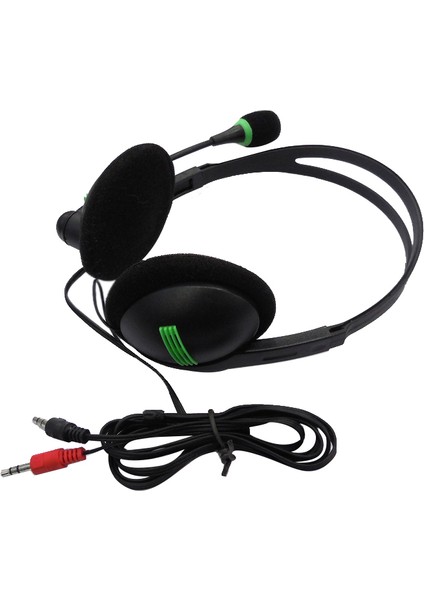 Masaüstü Bilgisayarlar Için Uygun 270 Derece Bom Mikrofonlu 3,5mm Ses Kulaklık Bilgisayar Kulaklıkları (Yurt Dışından)