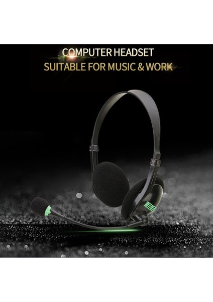Masaüstü Bilgisayarlar Için Uygun 270 Derece Bom Mikrofonlu 3,5mm Ses Kulaklık Bilgisayar Kulaklıkları (Yurt Dışından) fiyatları