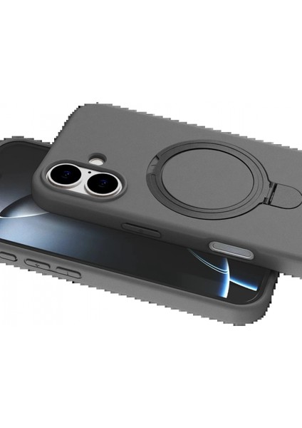 Apple iPhone 16 Regal Magsafe Standlı Kapak - Titan Gri fiyatları
