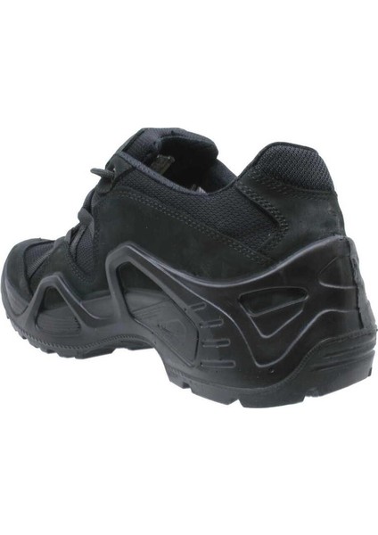 P1493NS Siyah Erkek Nubuk Deri Su Geçirmez Bağcıklı Tacti