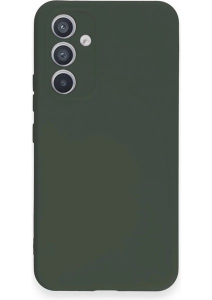 Samsung Galaxy A34 5g Kılıf Nano Içi Kadife Silikon - Koyu Yeşil