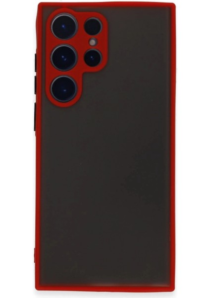 Samsung Galaxy S23 Ultra Kılıf Montreal Silikon Kapak - Kırmızı