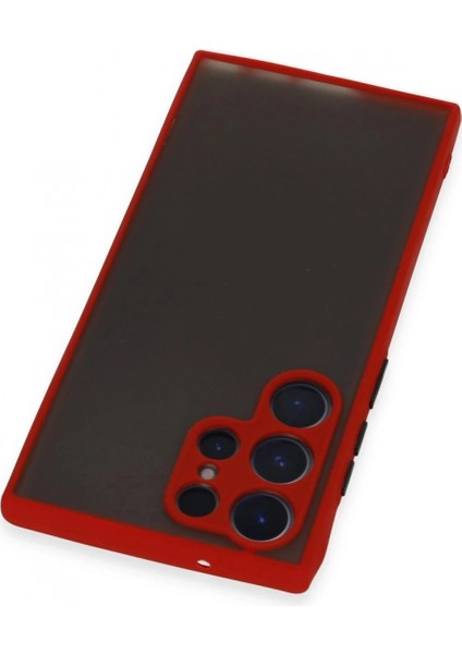 Samsung Galaxy S23 Ultra Kılıf Montreal Silikon Kapak - Kırmızı modelleri