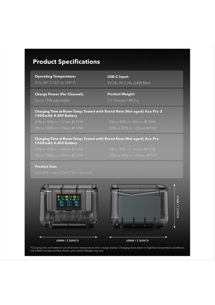 INSTA360 Acepro2 Hızlı Şarj Standı Acepro Akıllı Şarj Butler Üçlü Şarj Şarj Cihazı (Yurt Dışından) fiyatları