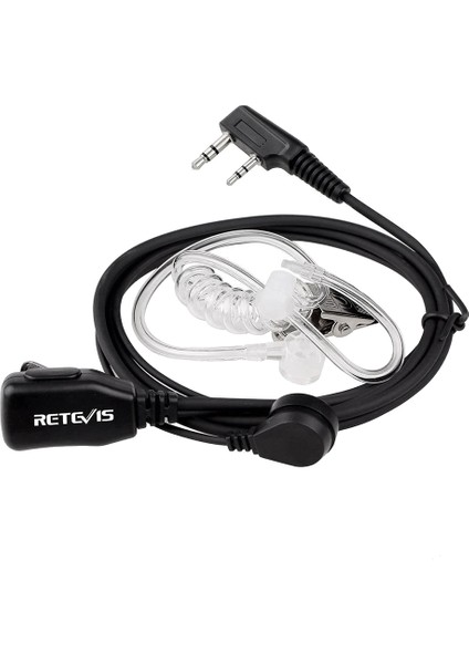 Retevis Radyo Kulaklı 2 Pin Ses Tüpü Kulaklıklar Walkie ile Uyumlu RT24 RT27 RT22 RT622 RT617 RT618 RT619 BF-88E (Yurt Dışından) indirimleri