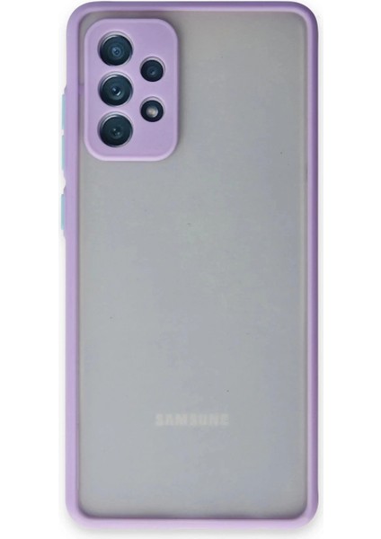 Samsung Galaxy A72 Kılıf Montreal Silikon Kapak - Mor