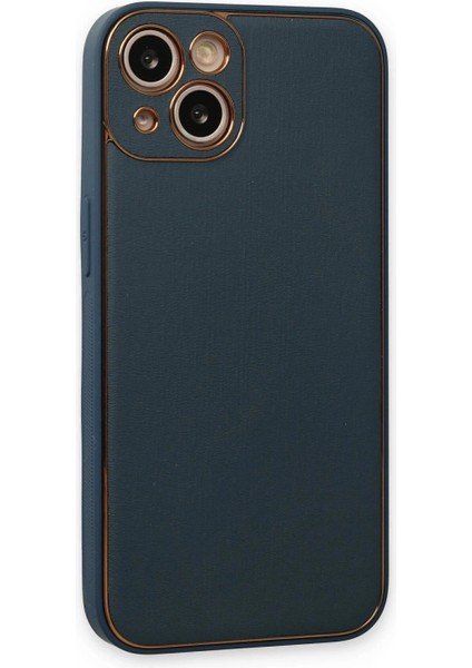 iPhone 14 Plus Kılıf Coco Deri Silikon Kapak - Yeşil modelleri