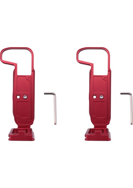 Canon Eos Rp Dikey Hızlı Serbest Bırakma L Plaka Braketi Tutucu El Kavrama Taban Kırmızı (Yurt Dışından)