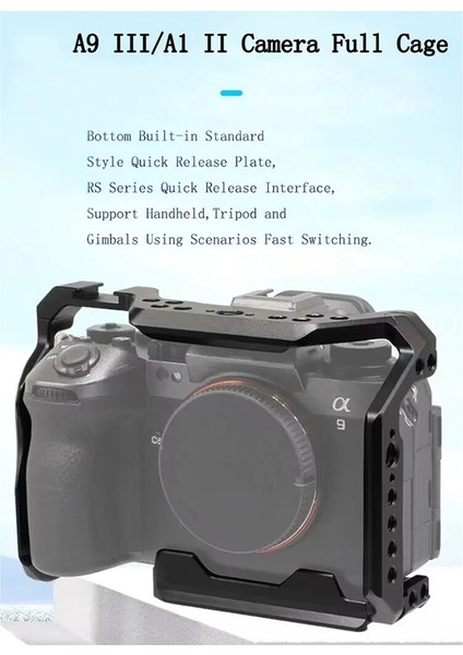 Sony A9III/A1 Iı Kamera Kafesi Mikro Single Fotoğrafçılık Için Tavşan Kafesi Tam Kafes Slr Kamera Fotoğraf Genişleme Çerçevesi (Yurt Dışından) fırsatları