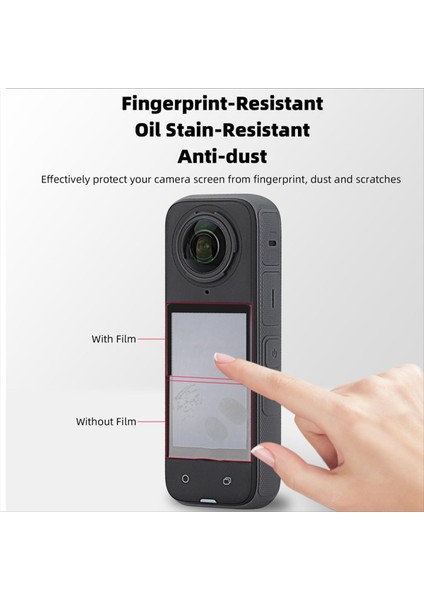Lens Koruma Silikon Kasa Ekran Koruyucusu INSTA360 X4 Aksesuarlar Çizgiye Karşı Çizgiye Karşı Temizli Cam Koruyucu Film (Yurt Dışından) fiyatları