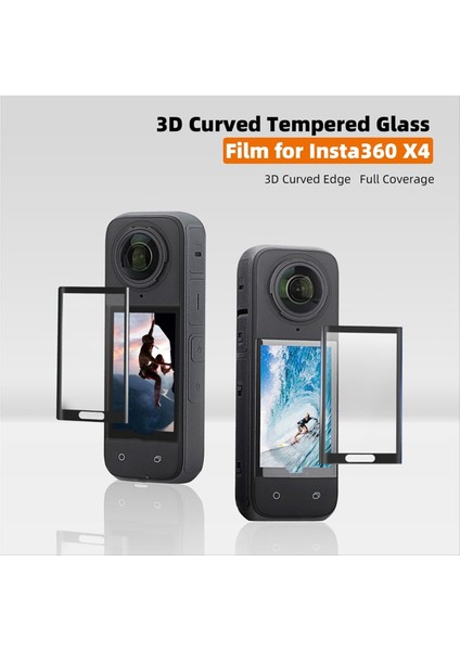 Lens Koruma Silikon Kasa Ekran Koruyucusu INSTA360 X4 Aksesuarlar Çizgiye Karşı Çizgiye Karşı Temizli Cam Koruyucu Film (Yurt Dışından) modelleri