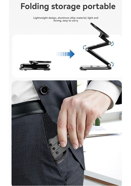 Manyetik Telefon Tripod Stant Sopa Sopa Masaüstü Akıllı Telefon Sahibi Video Fotoğrafçılığı (Yurt Dışından)