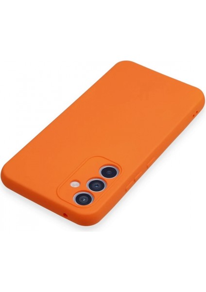 Samsung Galaxy A34 5g Kılıf Nano Içi Kadife Silikon - Turuncu modelleri
