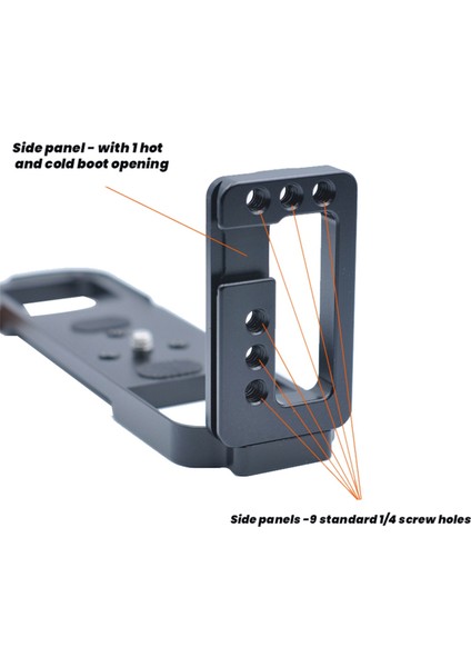 Fuji GFX50R Fujıfılm Kamera El Kavrama Için Ahşap Hızlı Bırakma L Plaka Braketi Sıcak Ayakkabı Olmadan El Kavrama (Yurt Dışından)