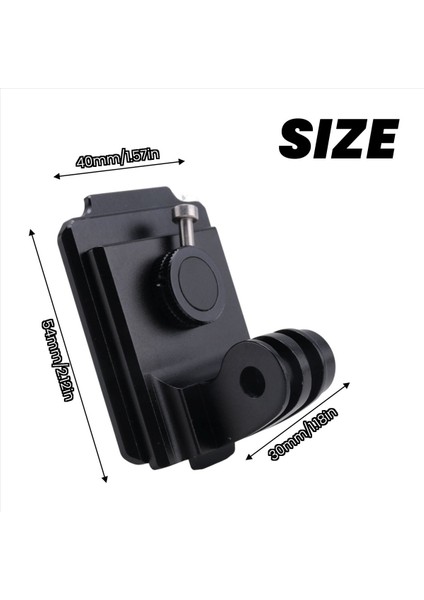 2x Eylem Kamera Alüminyum Alaşım Kask Sabit Montaj Taban Adaptörü Gopro 11 10 9 8 (Yurt Dışından) fırsatları