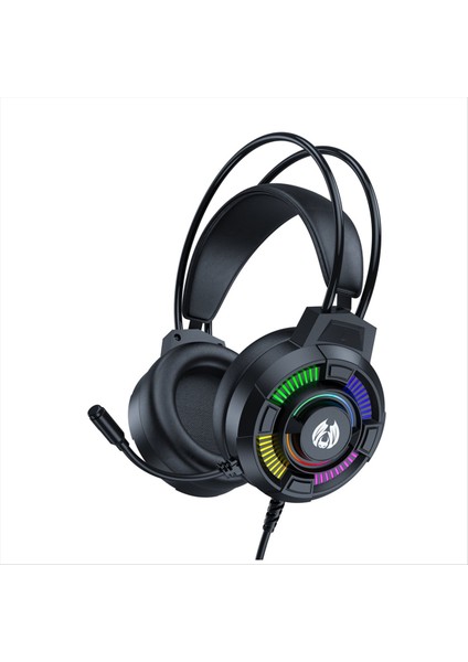 Oyun Kulaklık 7.1 Stereo Surround Bas Kulaklık Rgb Aktif Gürültü Azaltma Kulaklıkları Mikrofonlu Oyun Kulaklığı (Yurt Dışından)