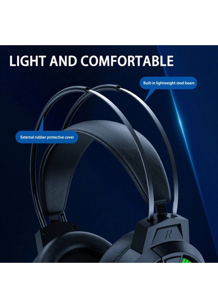 Oyun Kulaklık 7.1 Stereo Surround Bas Kulaklık Rgb Aktif Gürültü Azaltma Kulaklıkları Mikrofonlu Oyun Kulaklığı (Yurt Dışından) modelleri