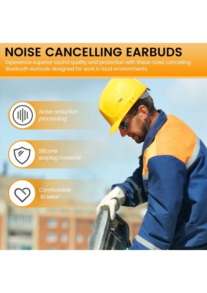 Kulak Tapaları Iş Için Bluetooth Kulaklık, Işitme Koruması, Şantiye ve Gürültülü Ortamlar Için Uygun (Yurt Dışından) fırsatları