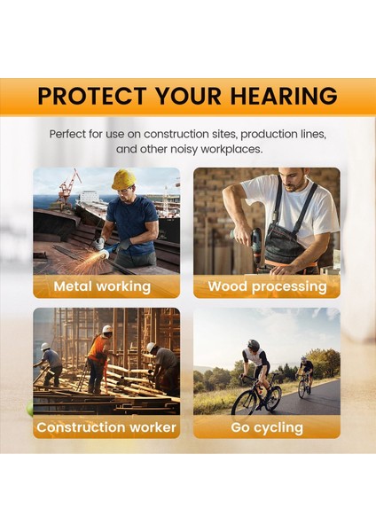 Kulak Tapaları Iş Için Bluetooth Kulaklık, Işitme Koruması, Şantiye ve Gürültülü Ortamlar Için Uygun (Yurt Dışından) indirimleri